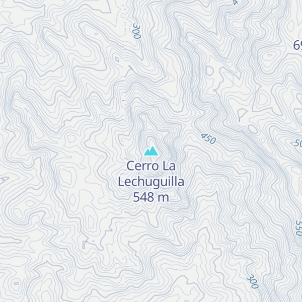 Map of Cerro La Lechuguilla