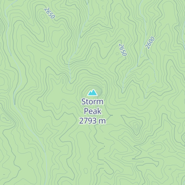 Map of Storm Peak