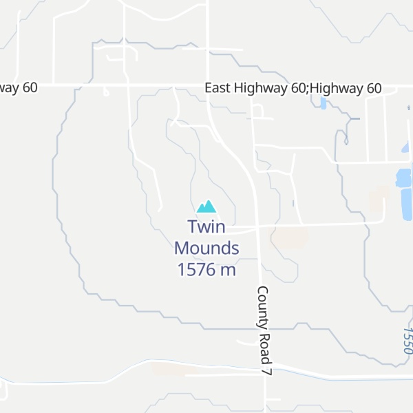 Map of Twin Mounds
