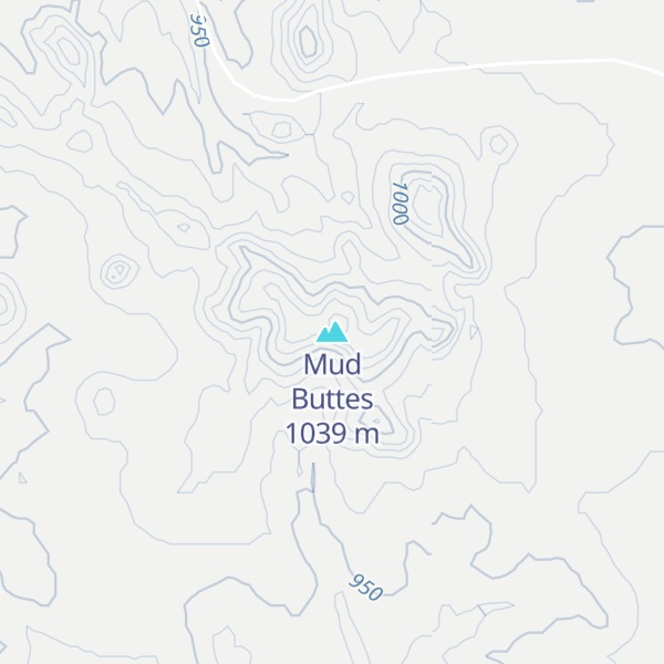 Map of Mud Buttes