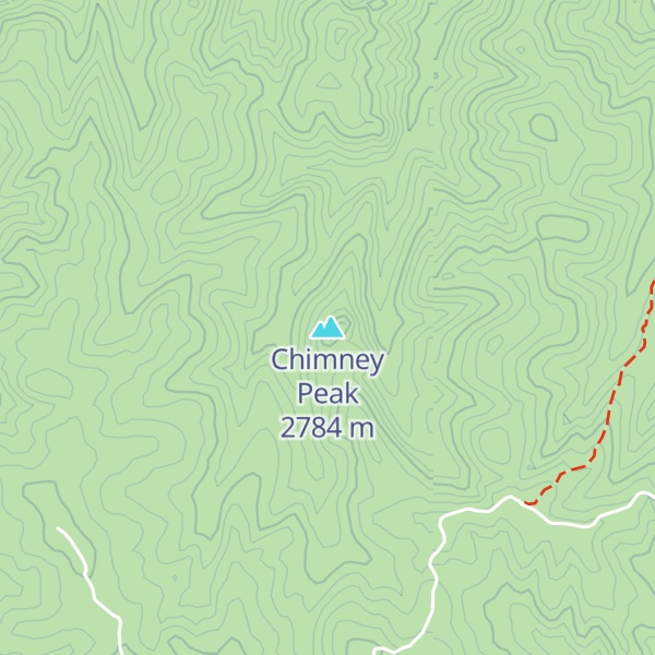 Map of Chimney Peak