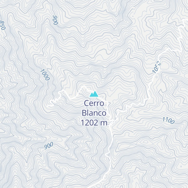 Map of Cerro Blanco