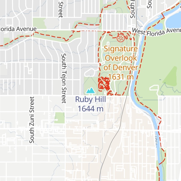 Map of Ruby Hill