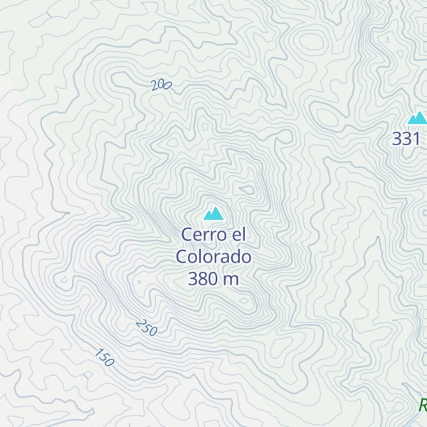 Map of Cerro el Colorado