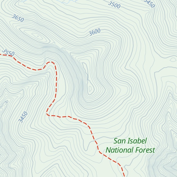 Map of Greenhorn Mountain