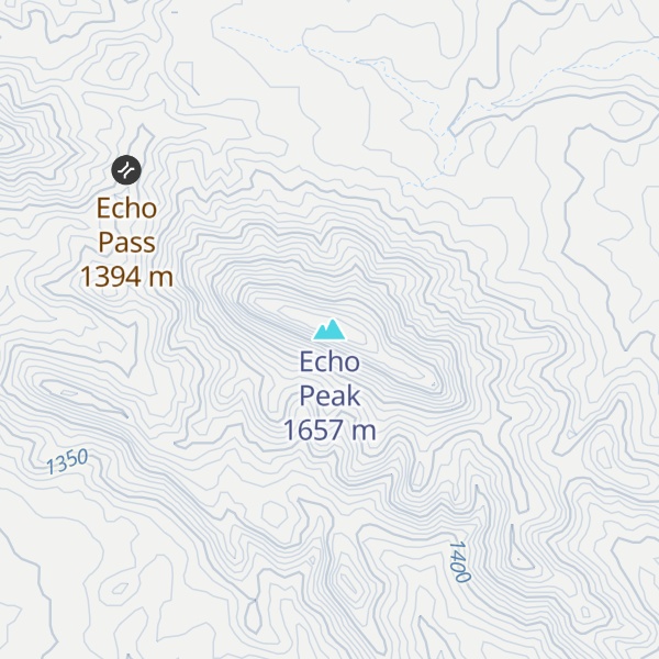 Map of Echo Peak