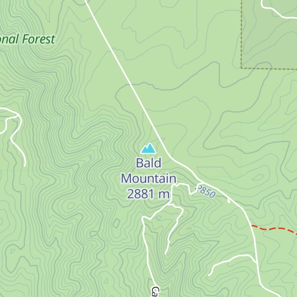 Map of Bald Mountain