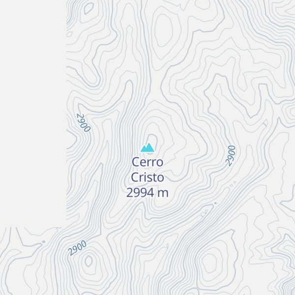 Map of Cerro Cristo