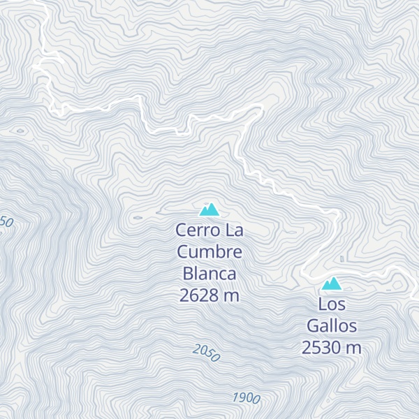Map of Cerro La Cumbre Blanca