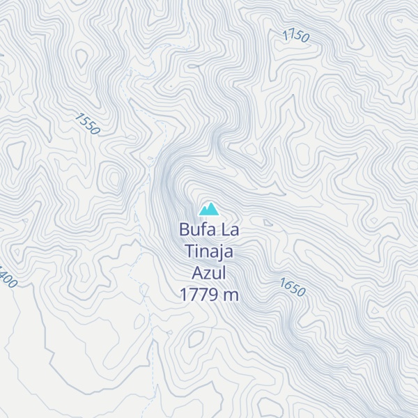 Map of Bufa La Tinaja Azul