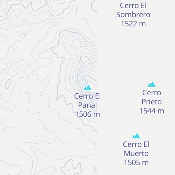 Map of Cerro El Panal