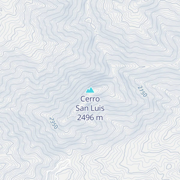 Map of Cerro San Luis