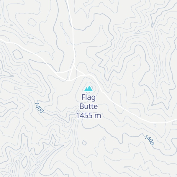 Map of Flag Butte