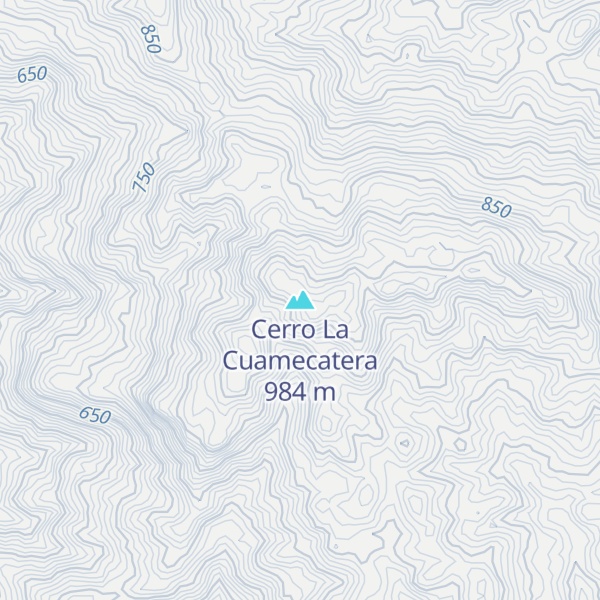 Map of Cerro La Cuamecatera