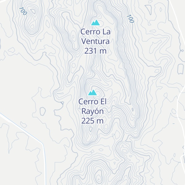 Map of Cerro El Rayón