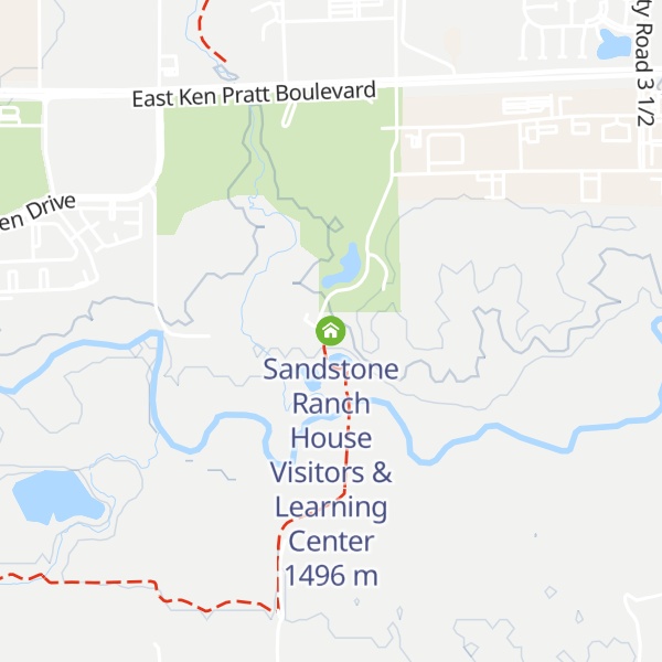 Map of Sandstone Ranch House Visitors & Learning Center