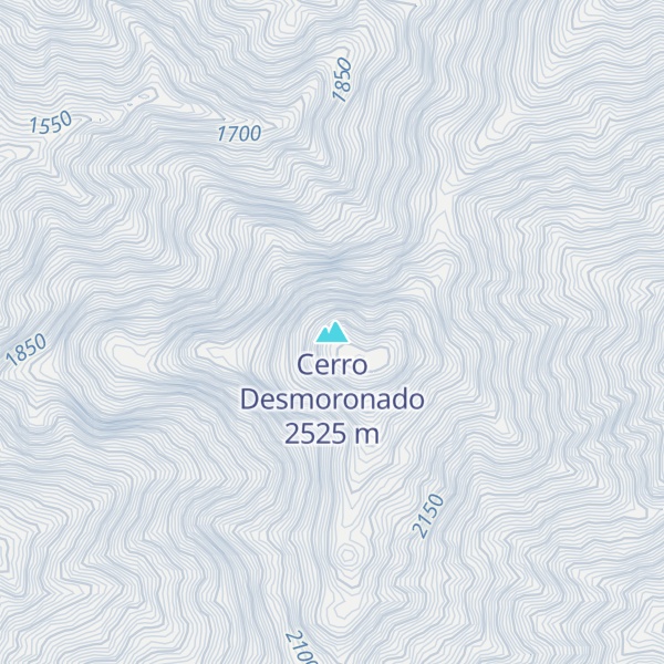 Map of Cerro Desmoronado