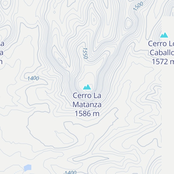 Map of Cerro La Matanza