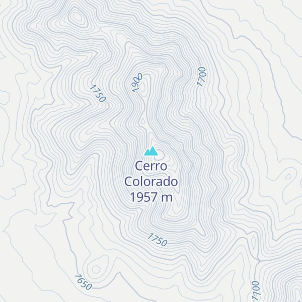 Map of Cerro Colorado