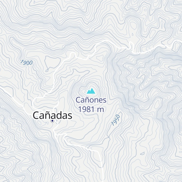 Map of Cañones