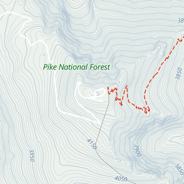 Map of Pikes Peak