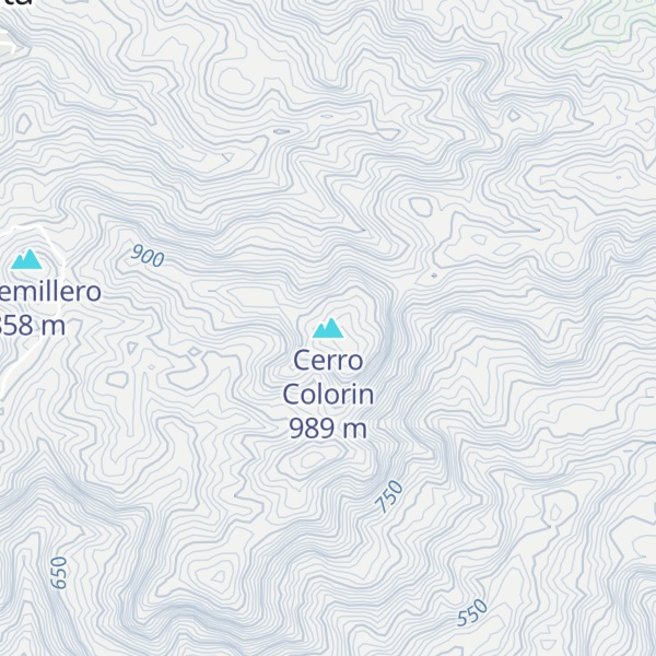 Map of Cerro Colorin