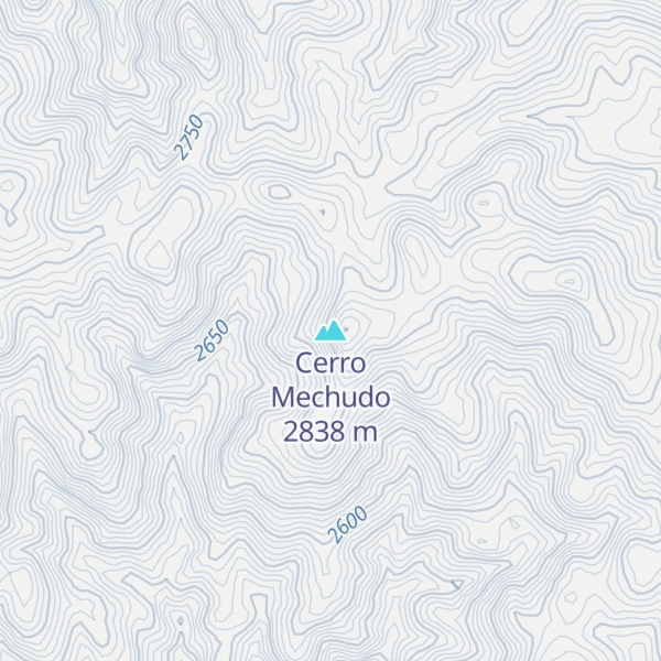 Map of Cerro Mechudo