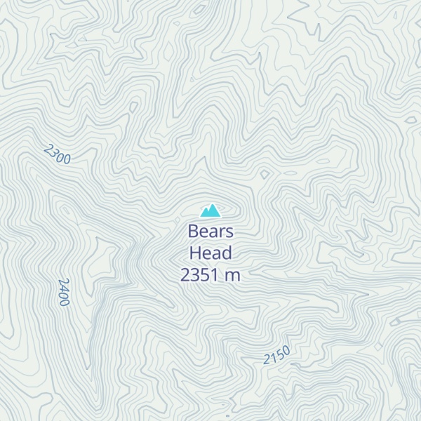 Map of Bears Head