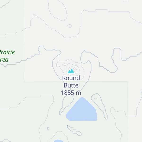 Map of Round Butte