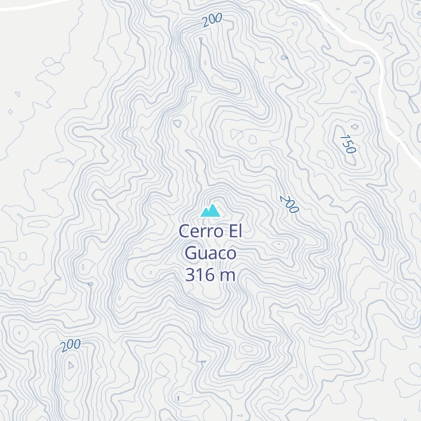Map of Cerro El Guaco