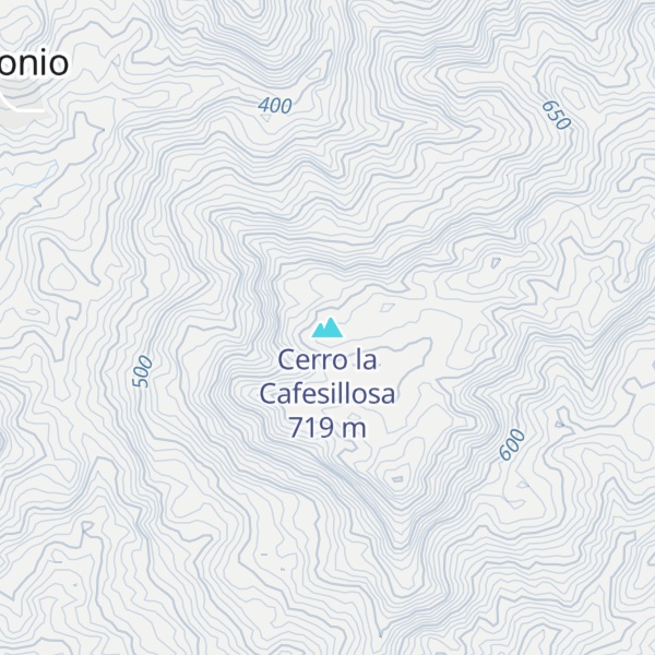 Map of Cerro la Cafesillosa