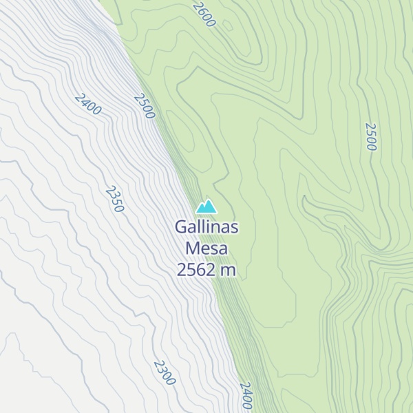 Map of Gallinas Mesa
