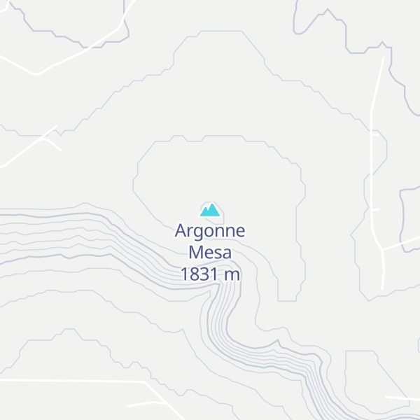 Map of Argonne Mesa