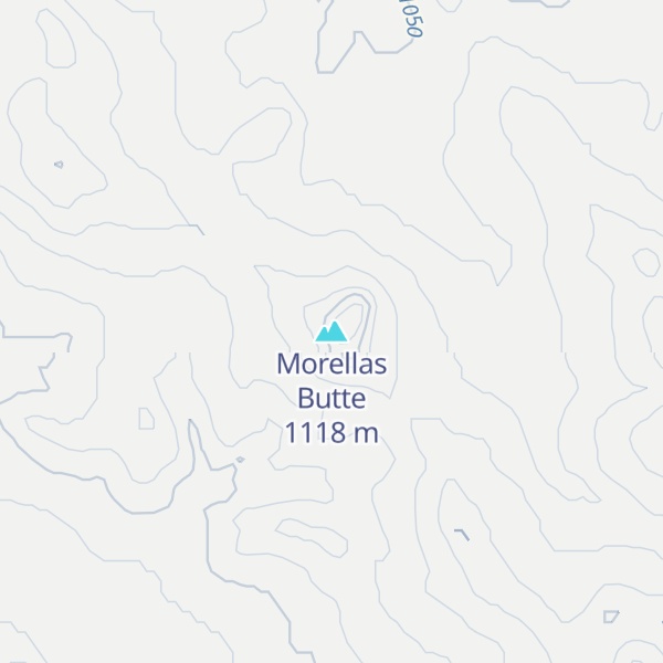 Map of Morellas Butte