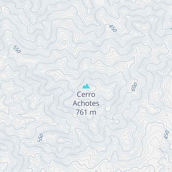 Map of Cerro Achotes