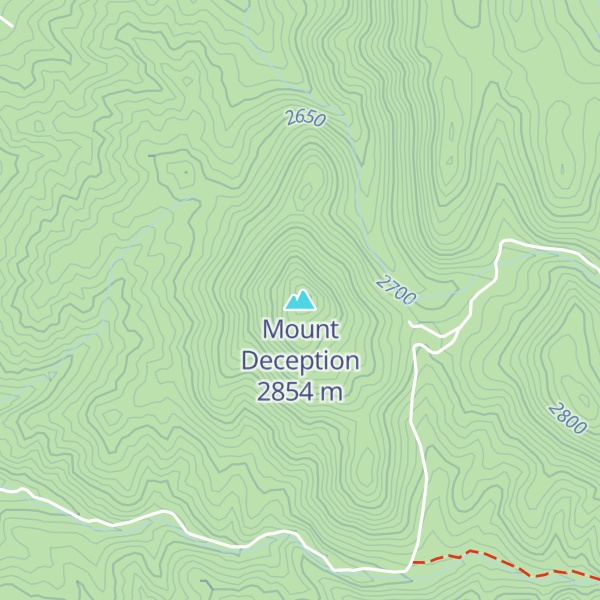 Map of Mount Deception