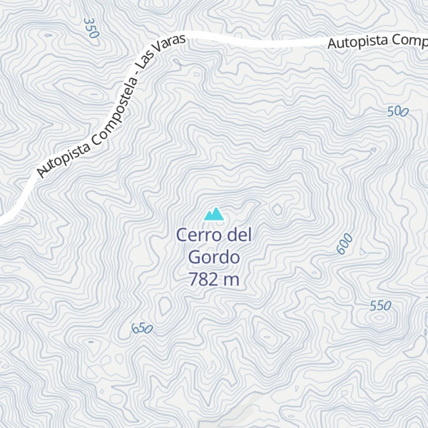 Map of Cerro del Gordo