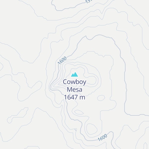 Map of Cowboy Mesa