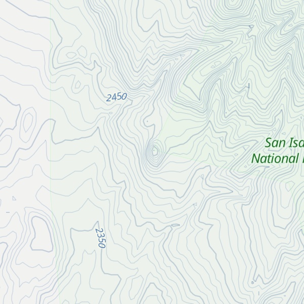 Map of Santana Butte
