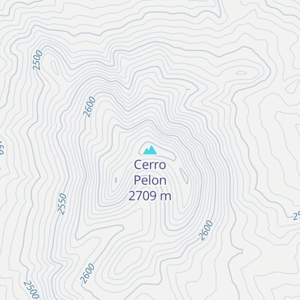 Map of Cerro Pelon