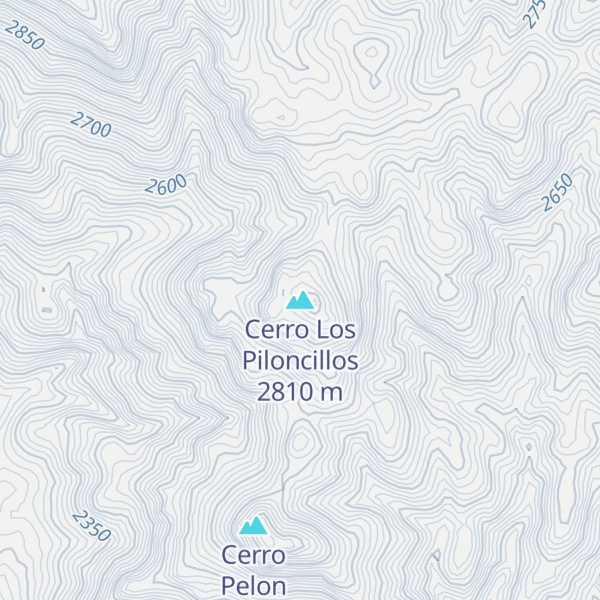 Map of Cerro Los Piloncillos