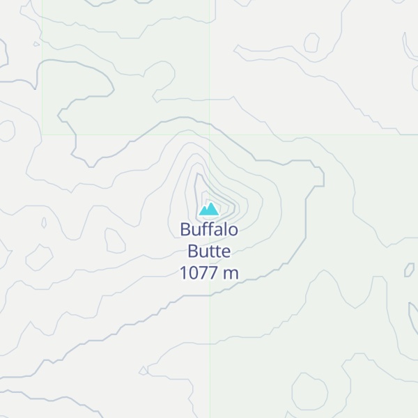 Map of Buffalo Butte
