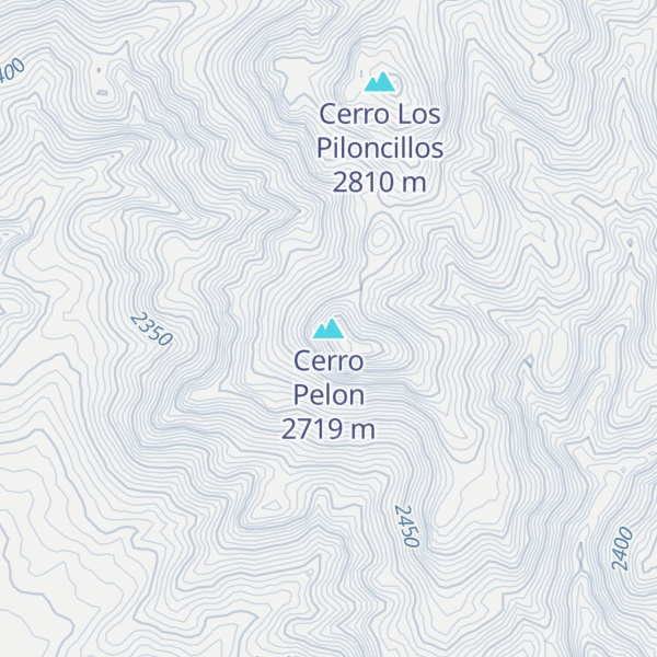 Map of Cerro Pelon