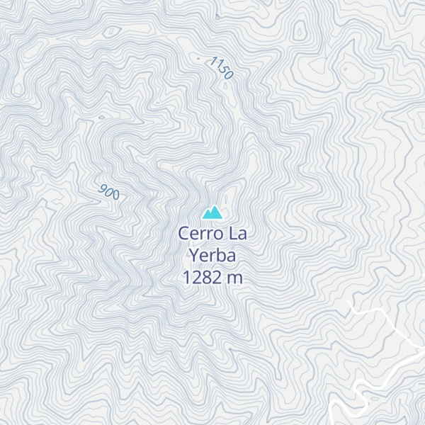 Map of Cerro La Yerba