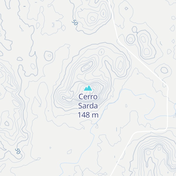 Map of Cerro Sarda