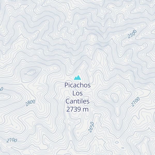 Map of Picachos Los Cantiles