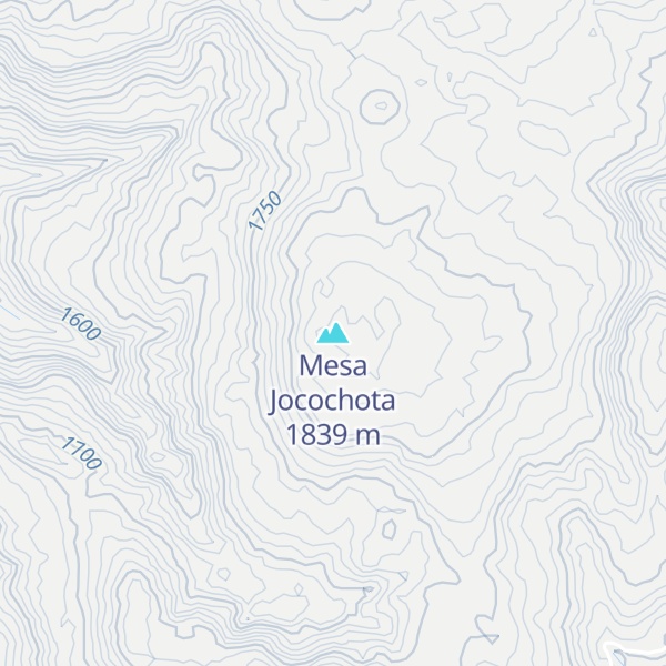 Map of Mesa Jocochota