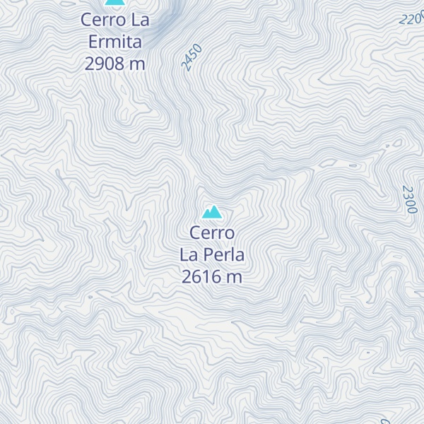 Map of Cerro La Perla