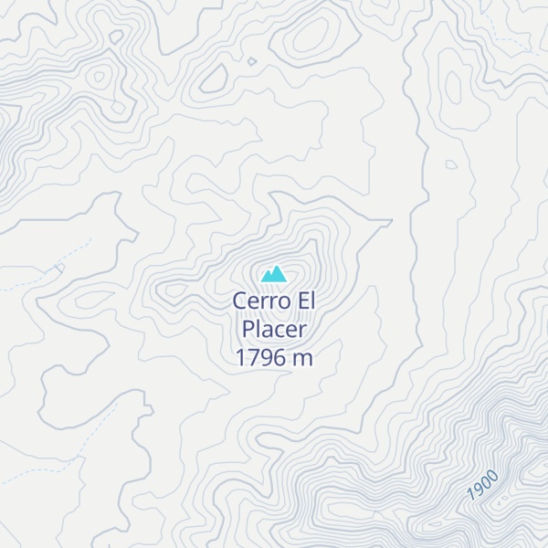 Map of Cerro El Placer