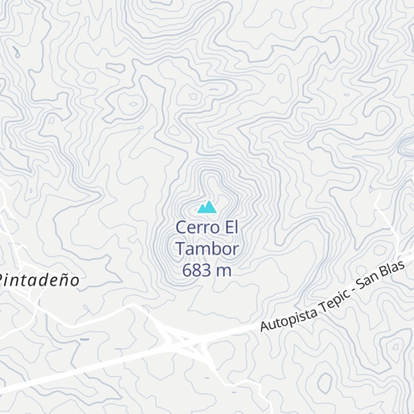 Map of Cerro El Tambor